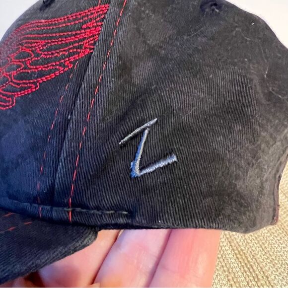 Rare Vintage Detroit Red Wings Zephyr cap with Z fit Official NHL - Picture 12 of 12